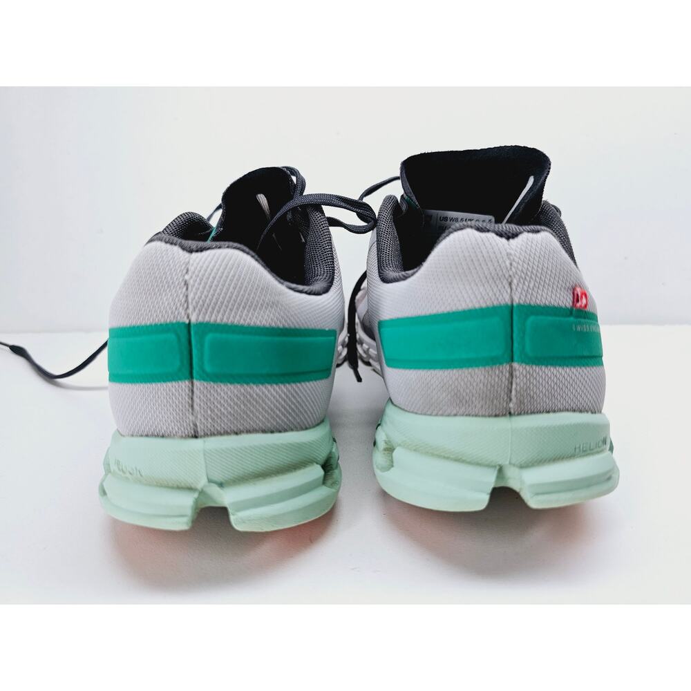 On Running Women's Light Gray and Mint Athletic Shoes - Picture 5 of 12